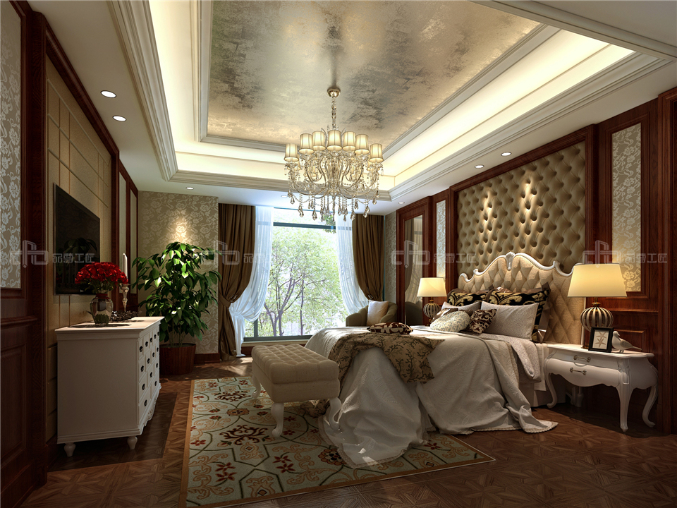 美式全屋整木定制風(fēng)格,臥室效果圖大全(圖1) 美式全屋整木定制風(fēng)格,臥室效果圖大全(圖1)