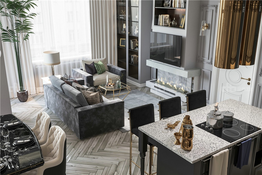 2019最新簡(jiǎn)歐風(fēng)格裝修效果圖 整木定制圖片案例(圖5) 2019最新簡(jiǎn)歐風(fēng)格裝修效果圖 整木定制圖片案例(圖5)