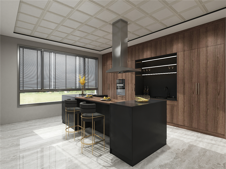 設計開放式廚房時該注意什么呢？(圖1)