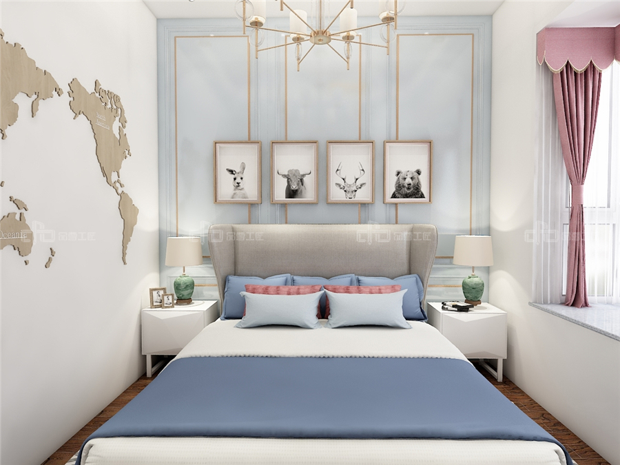 120㎡整木定制美式輕奢設計,享受小資情調(diào)的藝術(圖10)