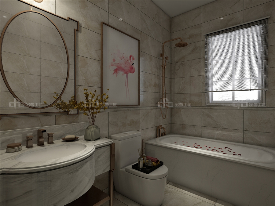 120㎡整木定制美式輕奢設計,享受小資情調(diào)的藝術(圖13)