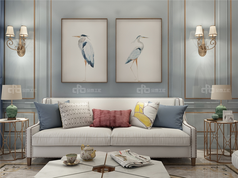 120㎡整木定制美式輕奢設計,享受小資情調(diào)的藝術(圖3)