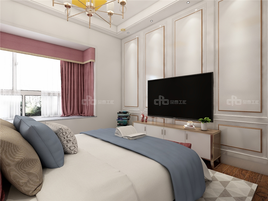 120㎡整木定制美式輕奢設計,享受小資情調(diào)的藝術(圖9)