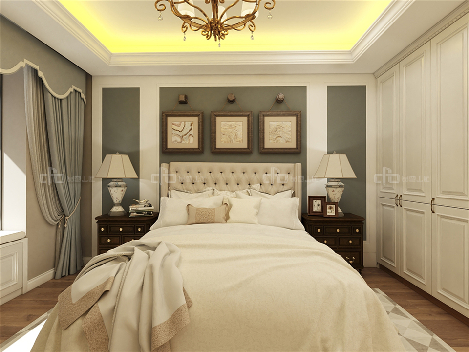 演繹奢而不膩的歐式整木定制風格效果圖案例(圖11) 演繹奢而不膩的歐式整木定制風格效果圖案例(圖11)