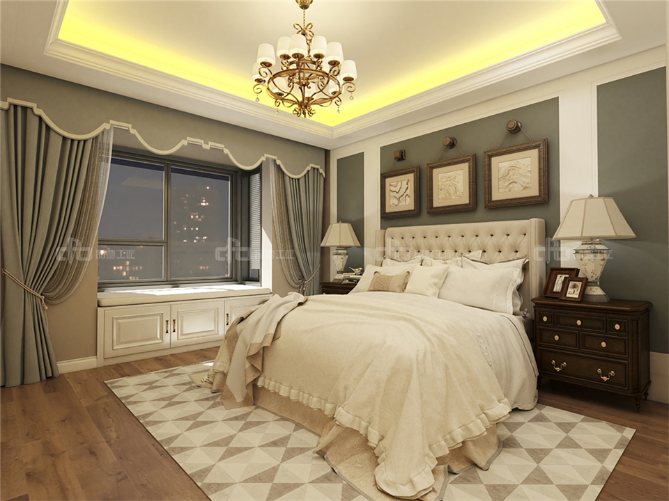 演繹奢而不膩的歐式整木定制風格效果圖案例(圖13) 演繹奢而不膩的歐式整木定制風格效果圖案例(圖13)