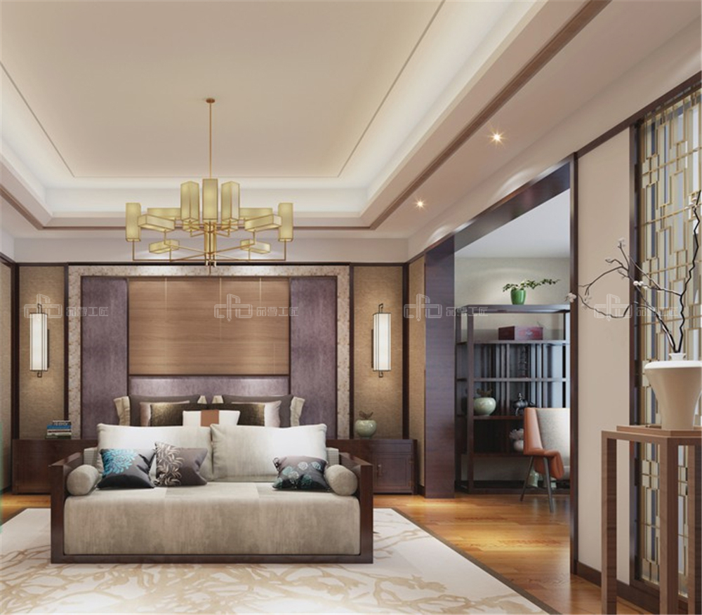整木定制新中式裝修風(fēng)格 別墅高清效果圖(圖12) 整木定制新中式裝修風(fēng)格 別墅高清效果圖(圖12)