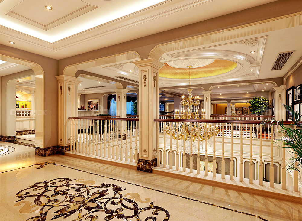 整木定制法式風(fēng)格,金色別墅裝修案例效果圖(圖1) 整木定制法式風(fēng)格,金色別墅裝修案例效果圖(圖1)