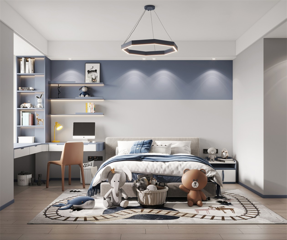 全屋設計兒童房定制要注意什么？(圖3)