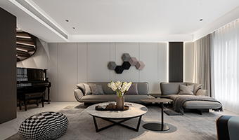 180㎡現(xiàn)代極簡全屋定制，簡約復(fù)式大宅案