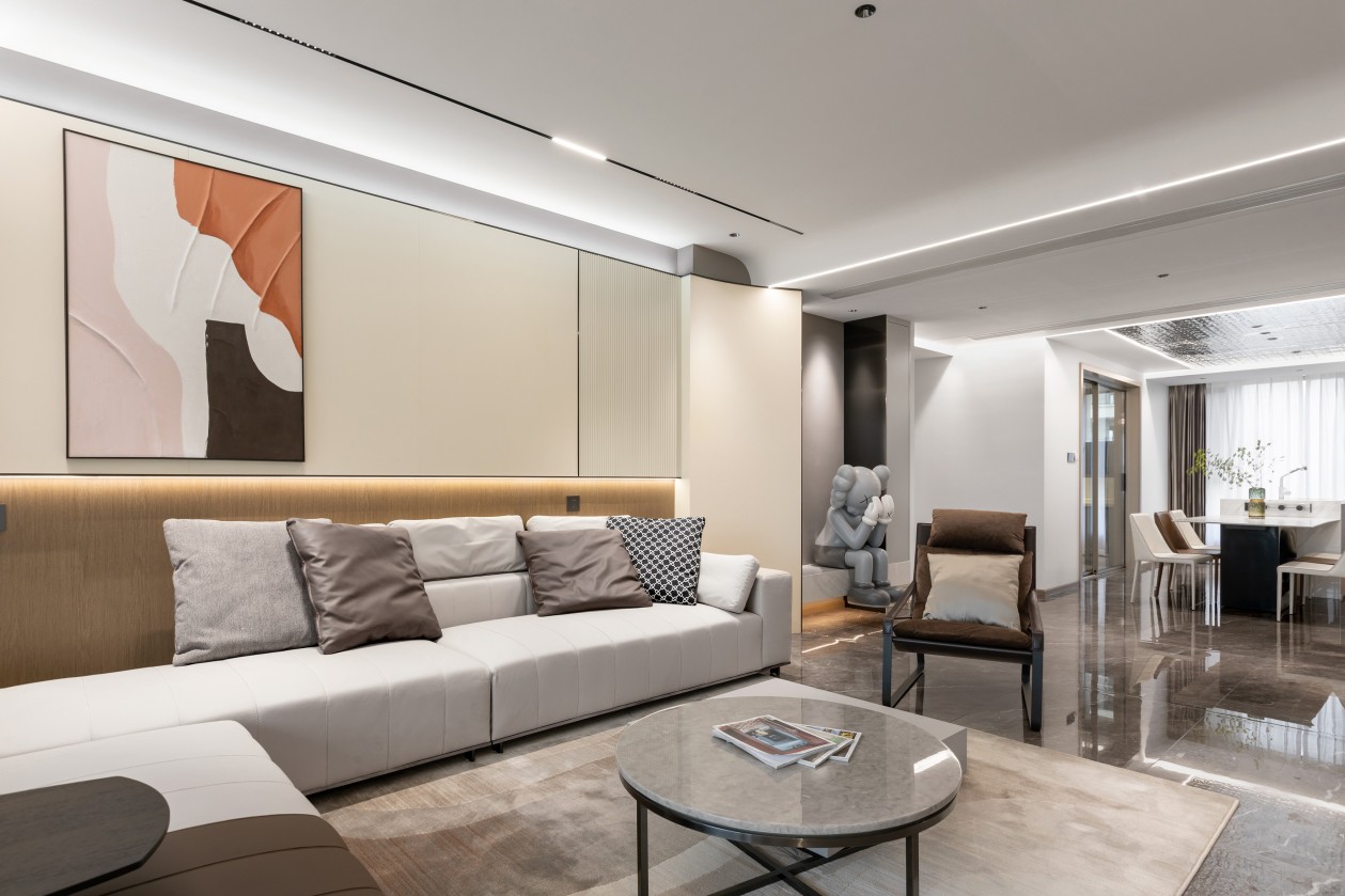 118㎡整木定制裝修,現代簡約風格設計(圖1) 1.jpg