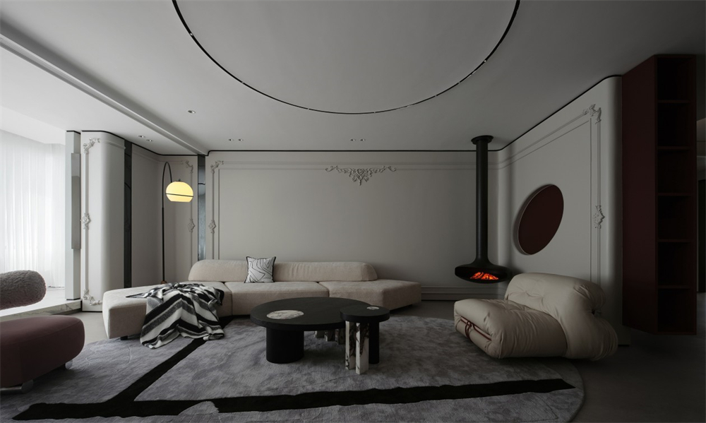 240㎡整木定制大平層,優(yōu)雅法式輕奢設(shè)計(圖4) 4.jpg