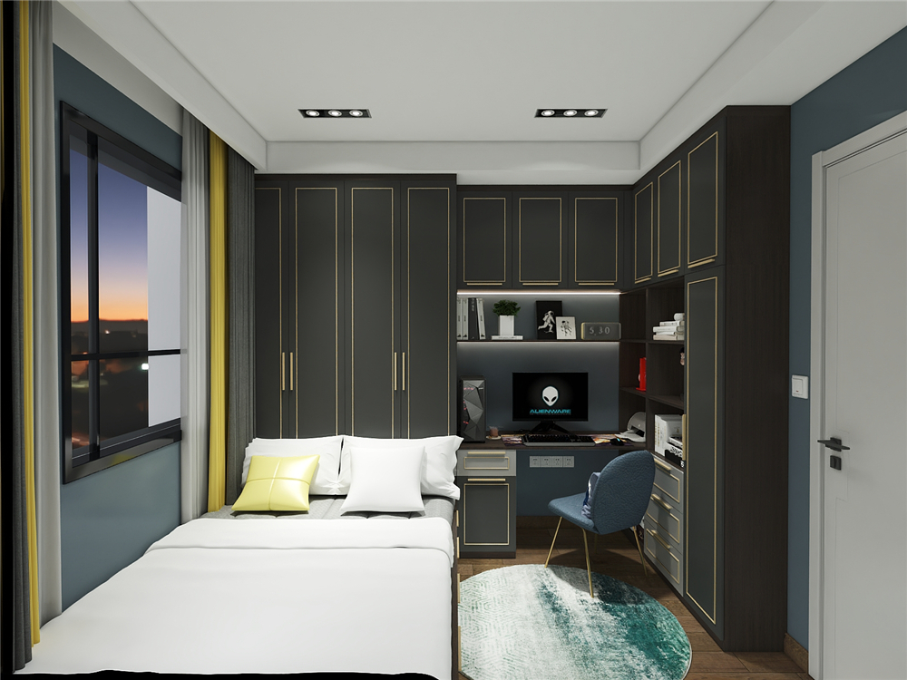 轉角書柜有什么特點、優缺點?(圖2) 整木定制